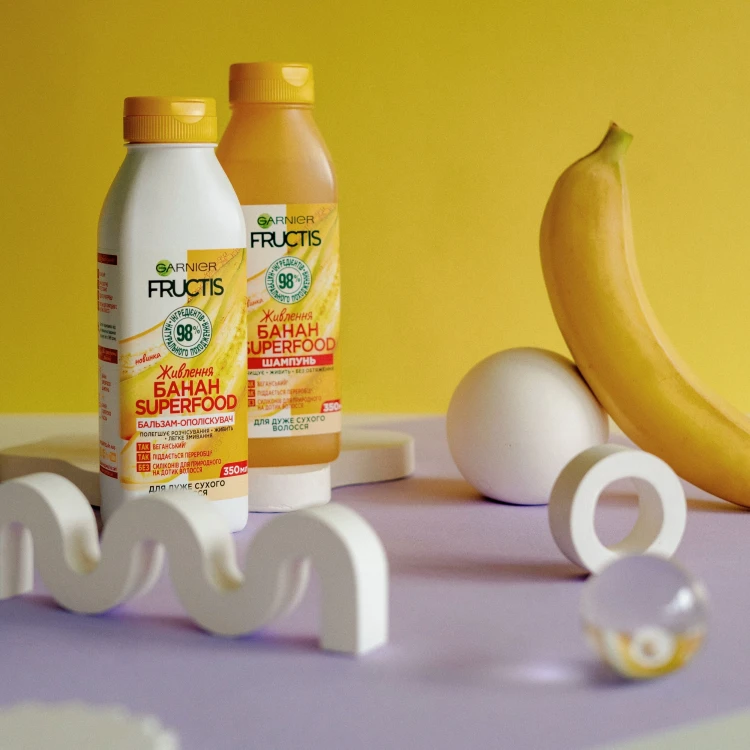 Шампунь + ополаскиватель для волос Banana (демо)